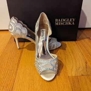 Badgley Mischka Marla High Heels - Ivory - Size 6